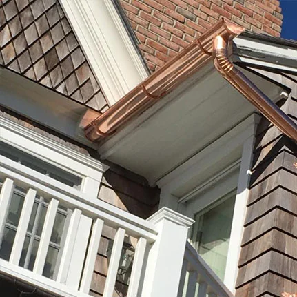 copper gutter installation Islip Terrace ny